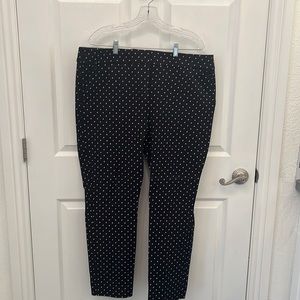 Black and white polka dot pants